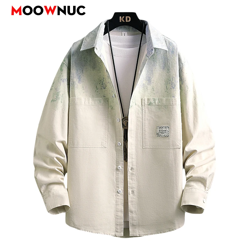 

Men's Casual Blouse Men's Clothing Fashion Shirts Spring Autumn Streetwear Korean Streetdress Hombre Male Clothing Shirt Men