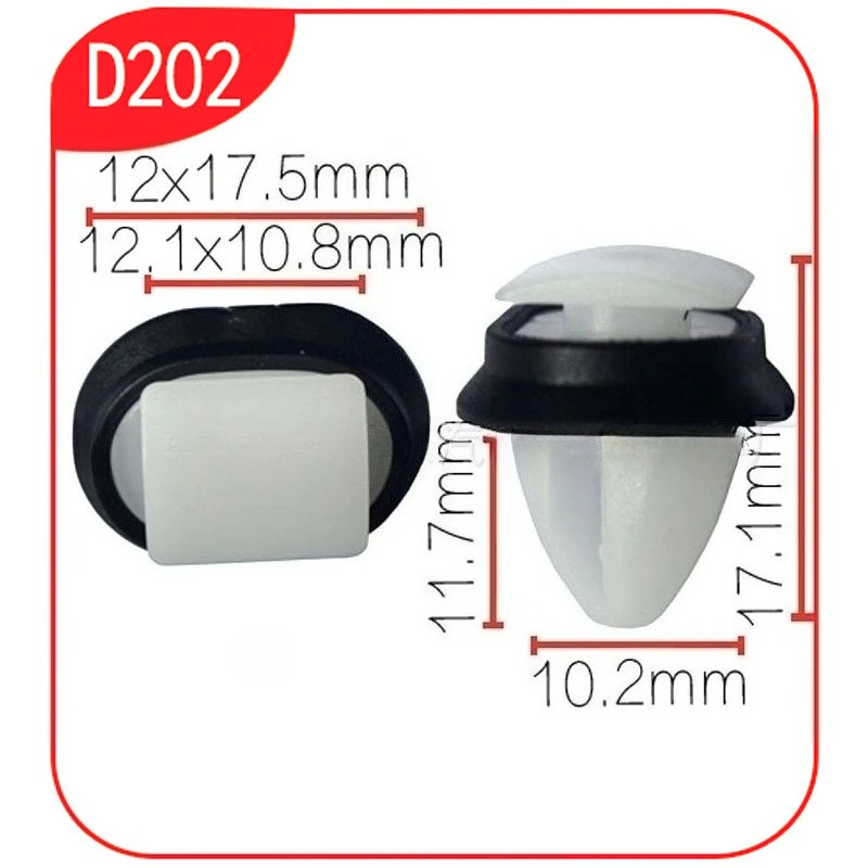 10-500X Side Exterior Body Moulding Strip Fastener & Car Door Trim Panel Clips Kit For Citroen JUMPER Fiat Ducato Peugeot Boxer view 2