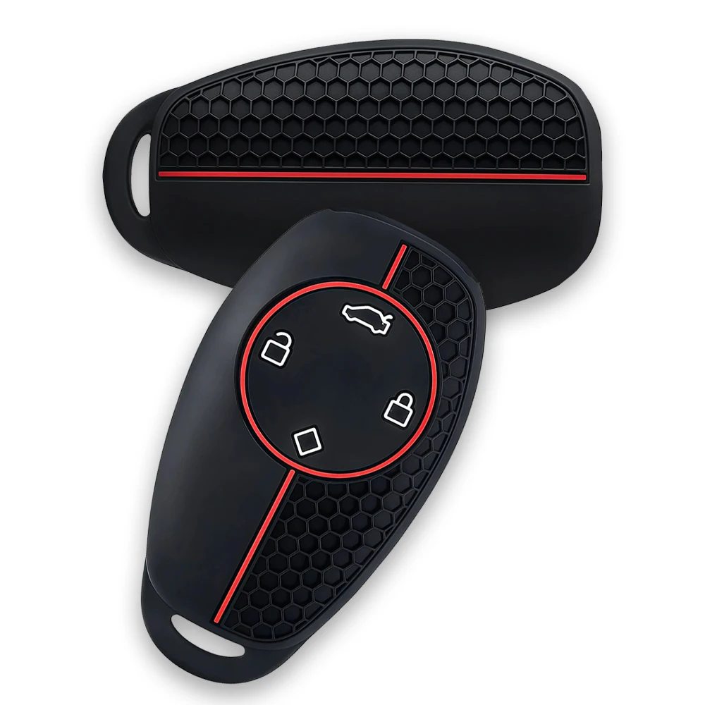 

4 Button For Zero run t03 2022 c11 s01 C01 Silicone Remote Car Key Case Holder Keychain key ring Key Case Accessories