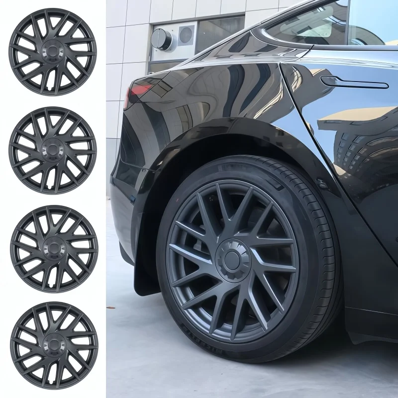 

4PCS Hubcap for Model 3 Refreshed 2024 2025 2026 18In Wheel Cap Cover Performance Rim Protector Skin Exterior Accessories Part