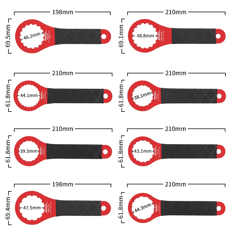 

MUQZI Bicycle Bottom Bracket Wrench High-strength Aluminum Alloy Material BB Axle Installation Wrench