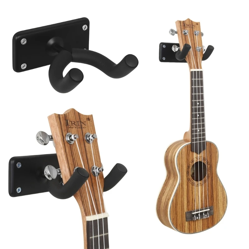 

2Pcs Guitar Wall Mount Hangers Square Base Display Stand U-Shaped Guitar Hook Guitar Holder Hook Stand Easy to Install 69HD