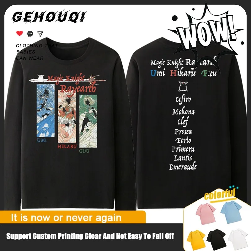 

Autumn Naruto Joint T-shirt Long Sleeve Man Uchiba Sasuke Naruto Printed Boy Fashion Clothes Pure Cotton