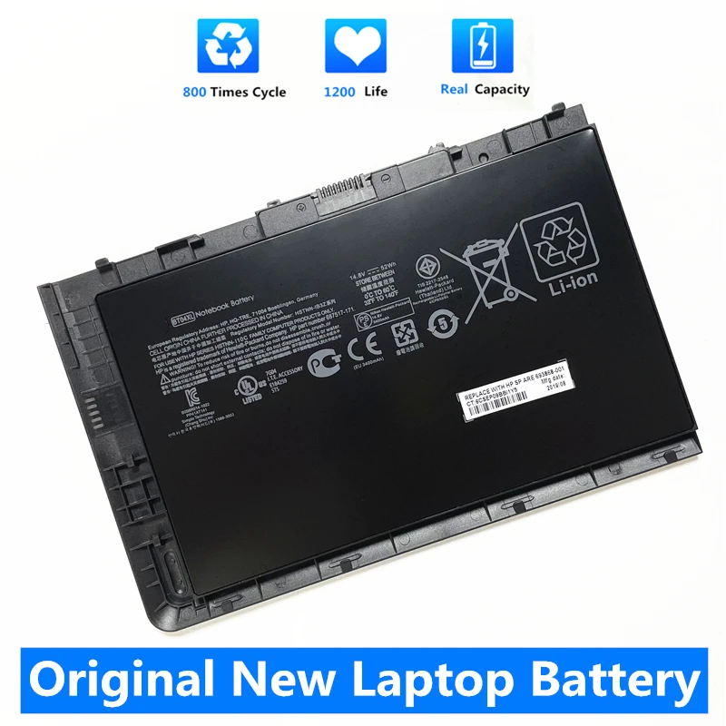 

CSMHY Новый аккумулятор для ноутбука BT04XL 52 Втч для HP Elitebook Folio 9470M 9480M 687945-001 BT04052XL-PL литий-ионный перезаряжаемый