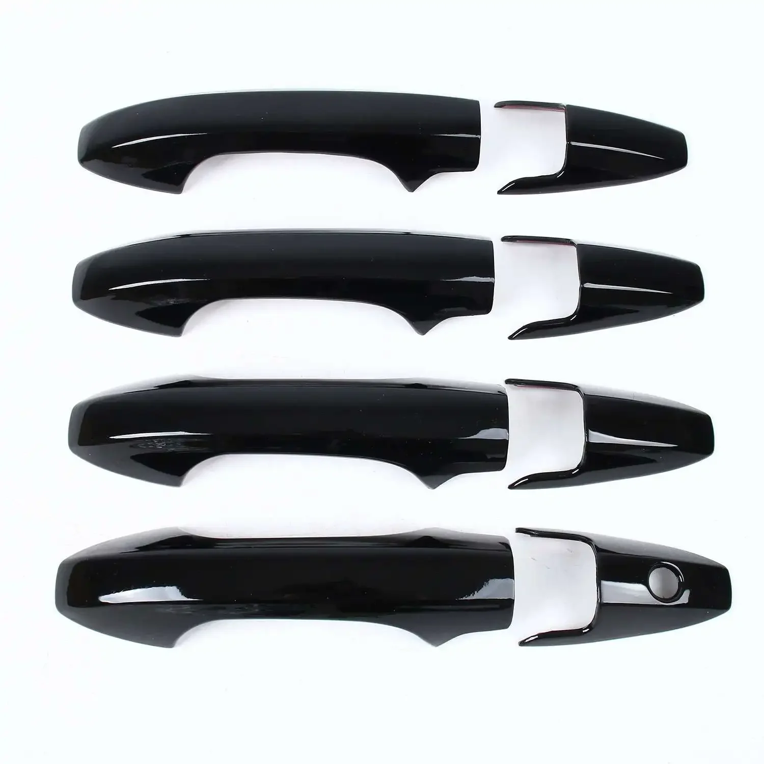 

Glossy Black Outer Door Handle Lid Side Frame Cover Trim Protect For 2007-2011 Honda CR-V CRV/Acura 4-Door