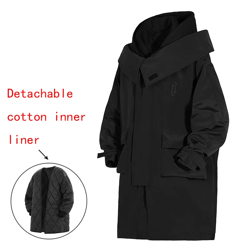 Piumino invernale lungo rimovibile con fodera interna Piumino con cappuccio da donna Piumini al ginocchio in piumino d'anatra bianco Capispalla Parker caldi femminili