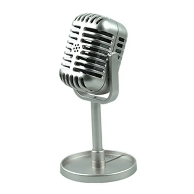 Simulation Classic Retro Dynamic Vocal Microphone Vintage Style Mic Universal Stand For Live Performanc Karaoke Studio Recording