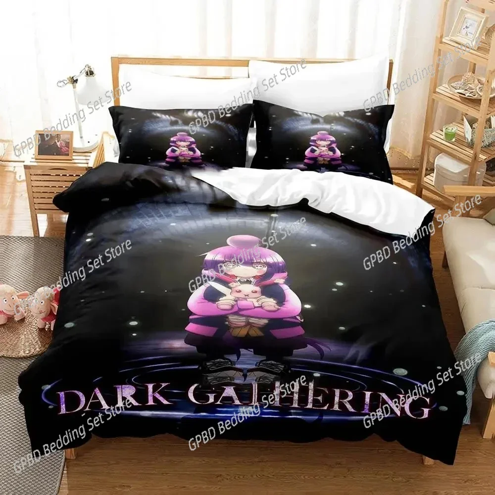 Anime Dark Gathering 3D Duvet Cover Bedding Set Comforter Linen Pillowcases Home Decor Single Double Twin King Queen