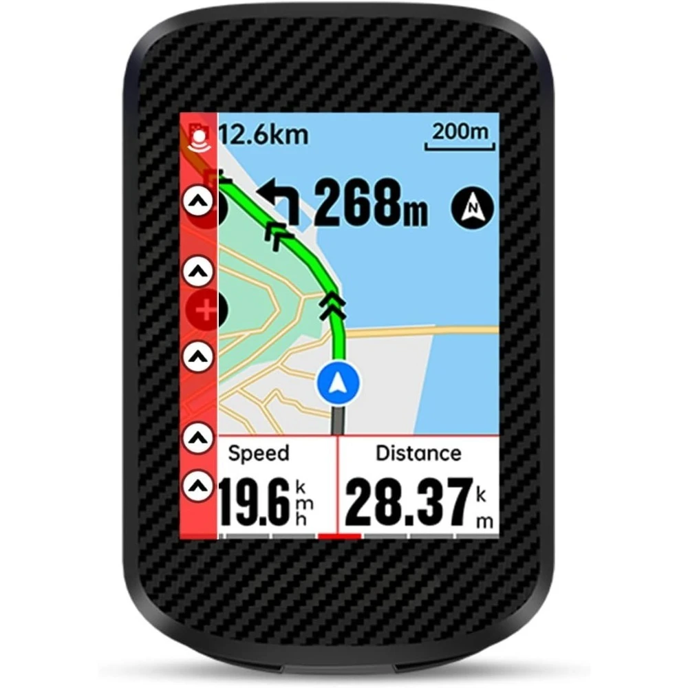 Computador de bicicleta sem fio para restaurante/gps, navegação de mapa offline com tela sensível ao toque, aviso de curso compatível com insta 360