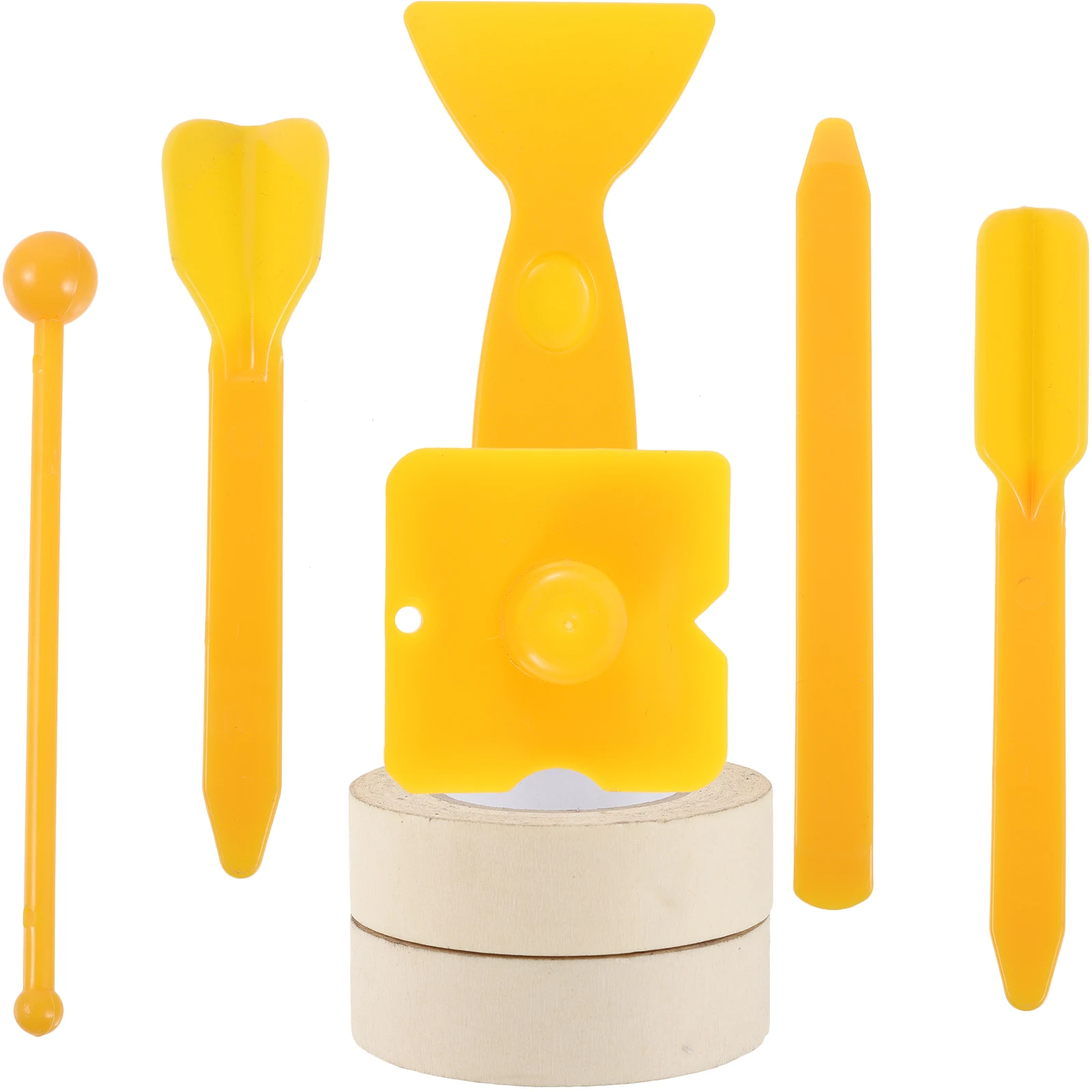 1 مجموعة أدوات السد التشطيب عدة البلاستيك السد مكشطة الشريط ل بلاط الجص الفجوات ختم الطابق الحمام المطبخ استخدام #4