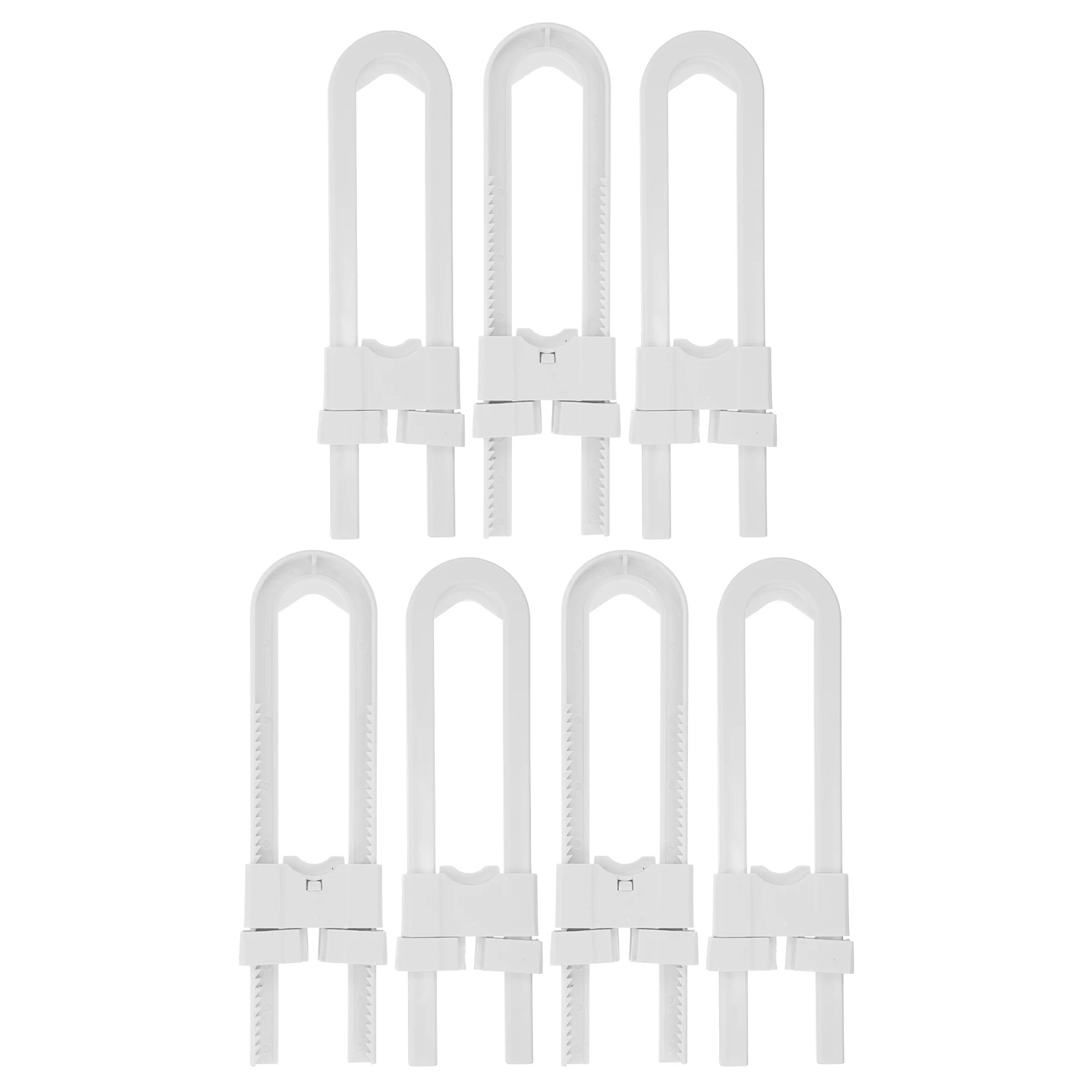7pcs Safety U Shape Baby Proof For Cabinets Doors Drawers Refrigerators Durable Easy Install Resistant Guardchild Safety