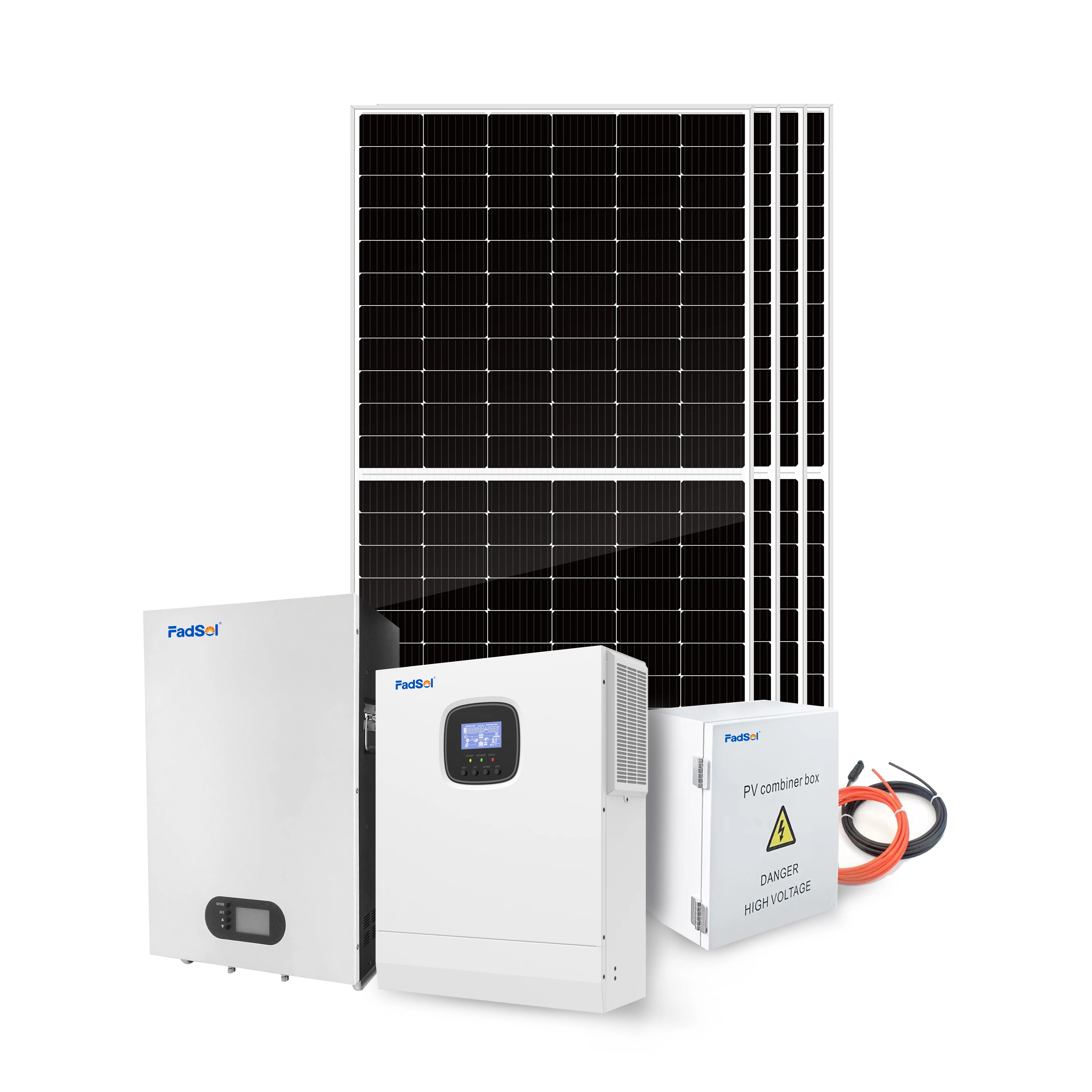 طقم اللوحة الشمسية المنزلية 5000 واط مولد الطاقة 5KW خارج الشبكة نظام الطاقة الشمسية أنظمة الطاقة الشمسية المنزلية