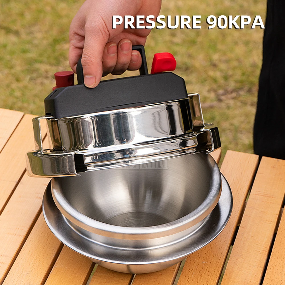 2027 Mini pressure cooker 1.2L Portable pressure cooker Camping home induction cooker cooking pot