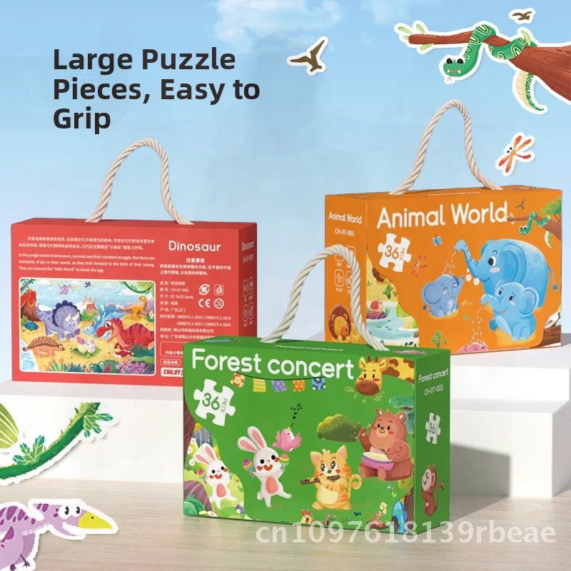 Quebra-cabeça infantil, brinquedo estimulante intelectual para educação precoce de 3 a 6 anos, presente de reconhecimento de formato colorido