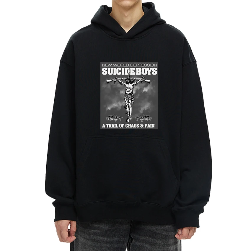 

Personalization Suicideboys G59 Album World Depression print Hoodie Men Women vintage streetwear Unisex Fleece Long sleeve Tops