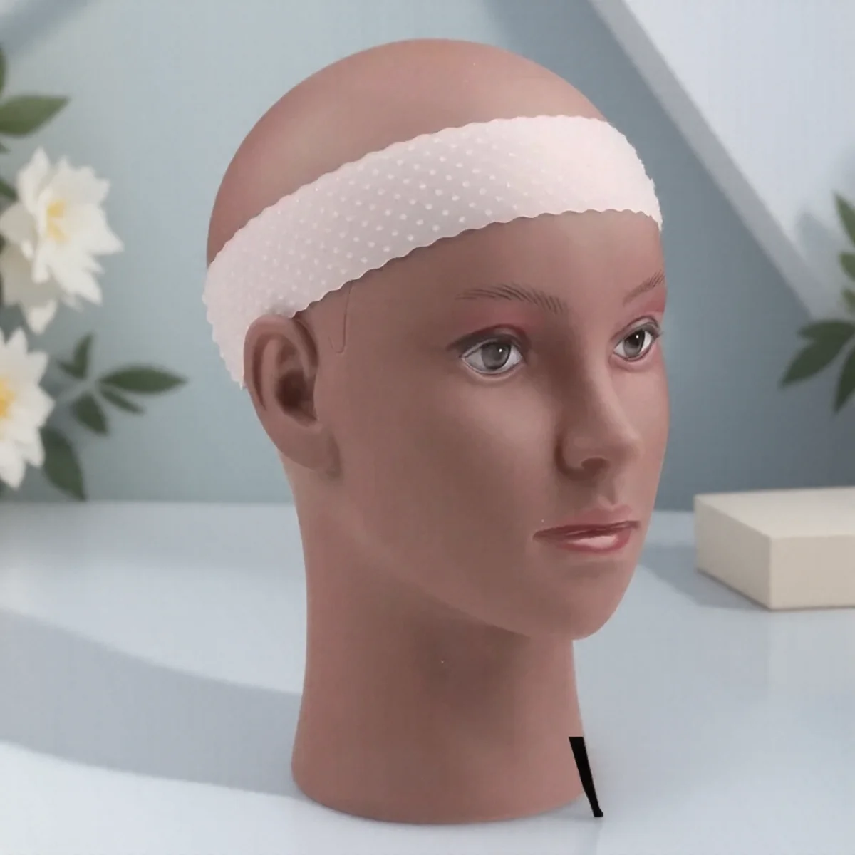 

Adjustable Silicone Wig Band for Lace Frontal Wigs High Elasticity Rubber Hair Wig Band Headband