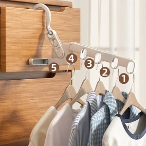 Dobrável Magic Clothes Hanger, Cremalheira portátil do furo do revestimento, Organizador de secagem do curso ao ar livre 10 principais vendas para secar roupa - №10