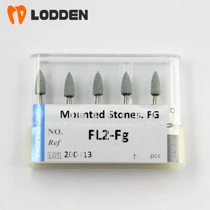 5pcs/lot Dental Polishing Burs Stones FL2-Fg FG Shank Green Stone High speed Teeth polishing & teeth whitening tools