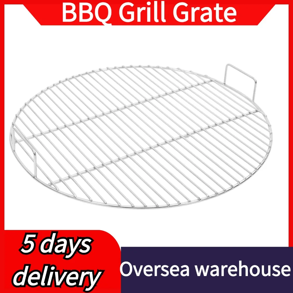 Stainless Steel 304 Food Grade BBQ Charcoal Grate Barbecue Grill Wire Grid Mesh Net with Two Handles for Handy Use