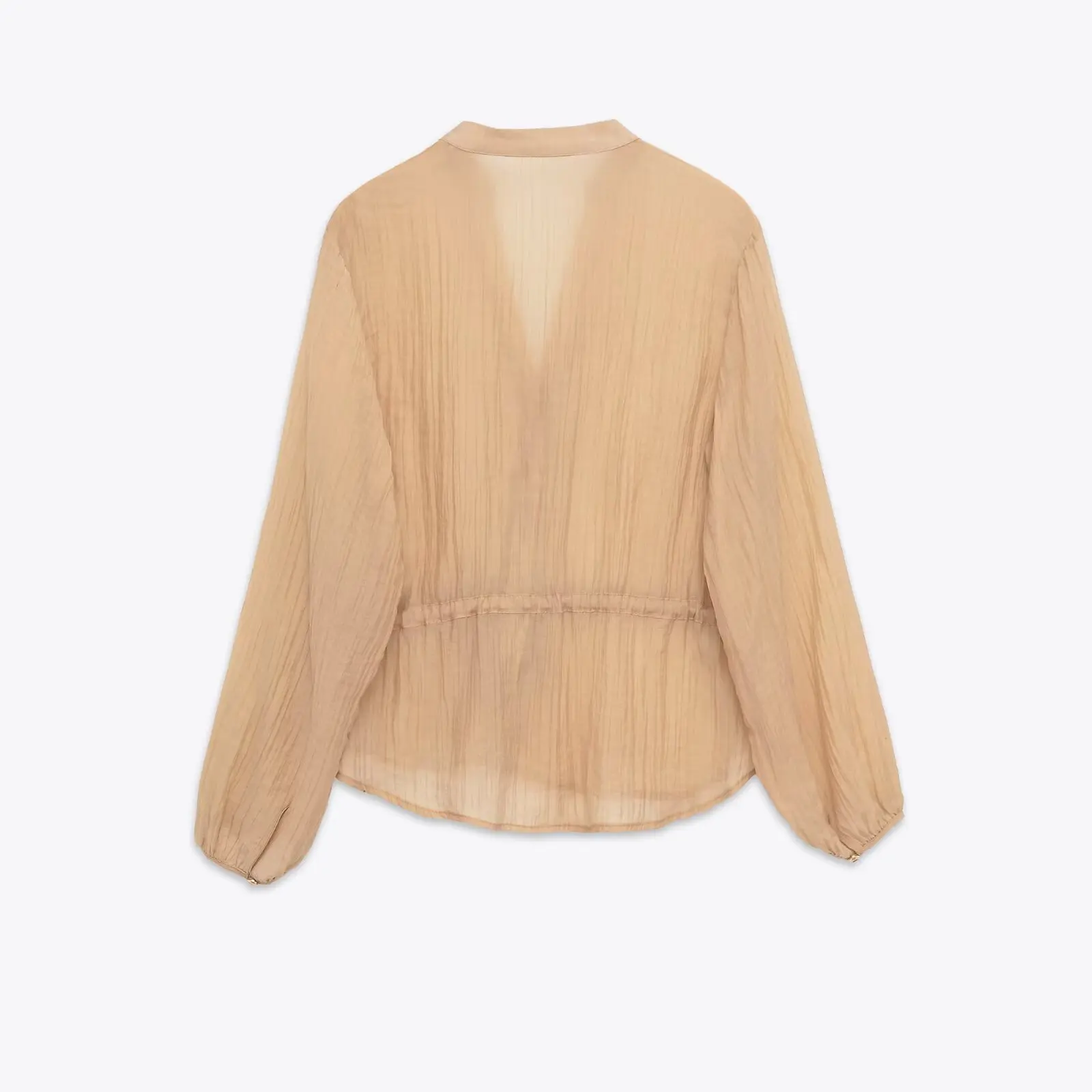 Translúcido moda feminina 2 peças define plissado sheer camisa casual e cintura elástica perna larga calças retas chiques ternos