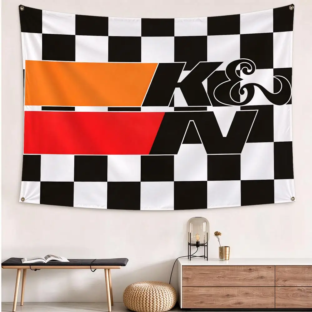 Brand K&N Flags flag Hanging Grommets polyester Wall Flag Home Decor For Bedroom Living Room Fan Merch