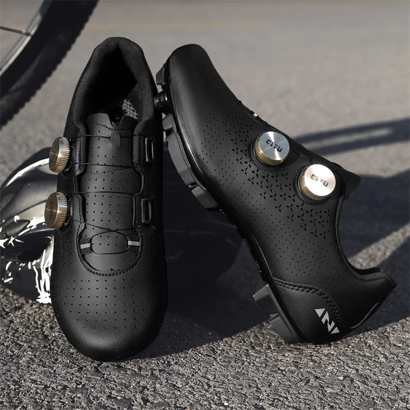 Herren Fahrradschuhe Radsport Schnellverschluss-Schuhe MTB Rennrad Unisex Profi-Rennschuhe Modische Gummi-Flachschuhe – Detail 12