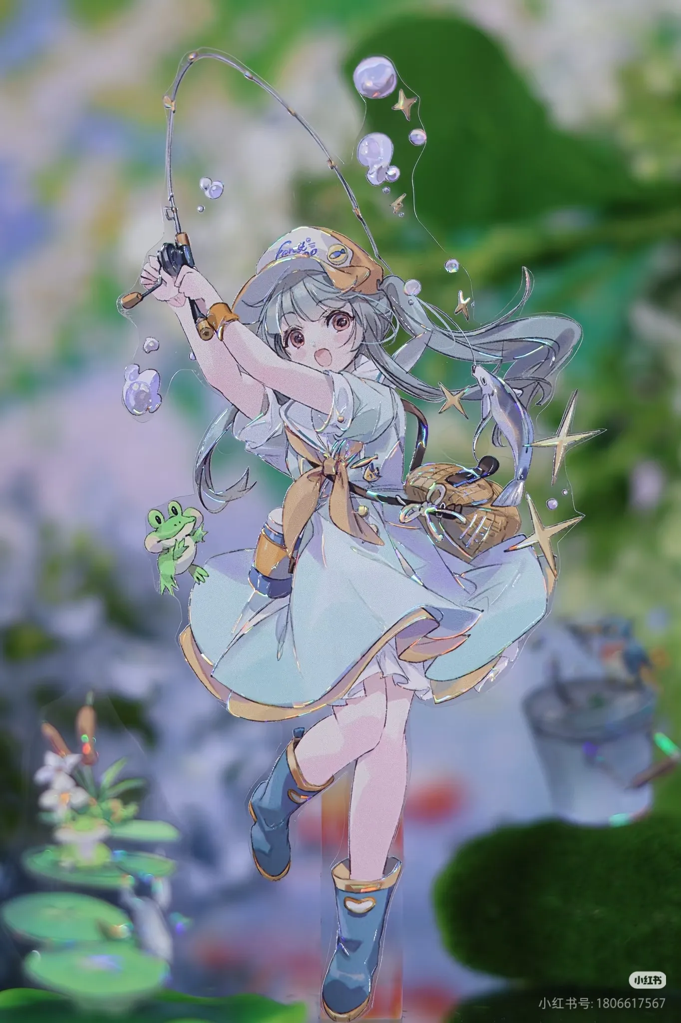 

5м полурулон блестящей клейкой ленты Washi PET с дизайном «Лесное приключение» для дневников, открыток и DIY-проектов Gumeiren