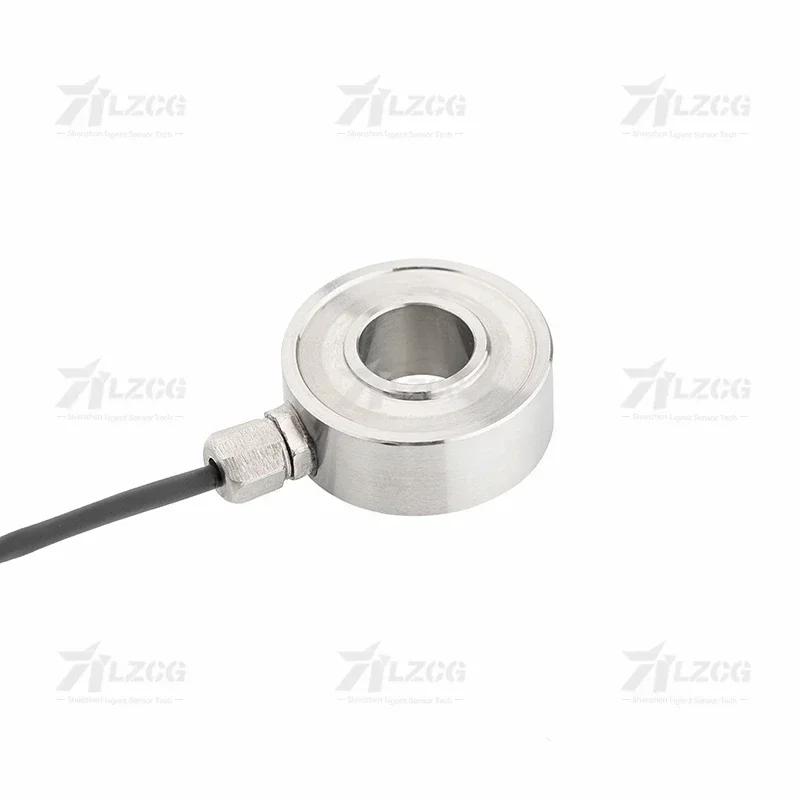 Ring Type Force Sensor Compression Push Pressure Mini Load Cell Spoke Wheel Donut washer Shaped 5kg 10kg 20/30/50kg Micro LFE-5 view 3