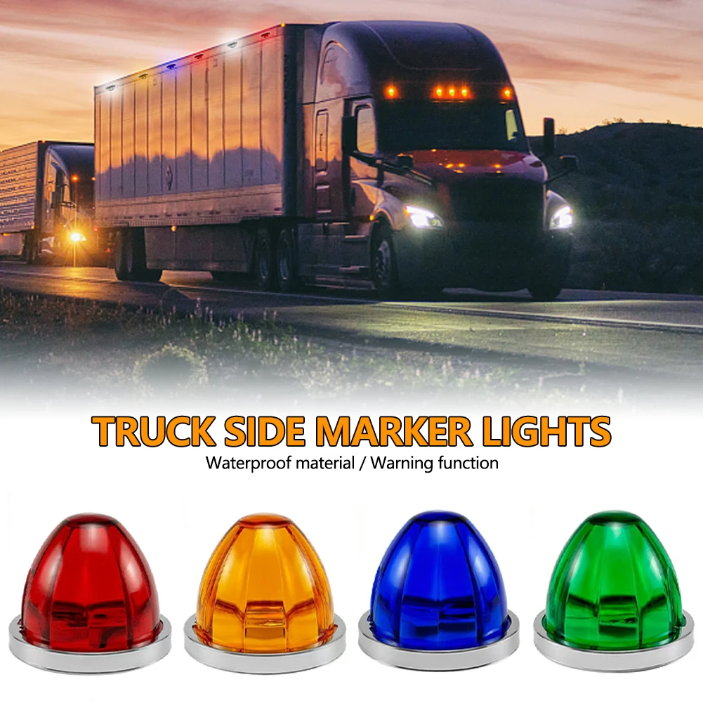 12V 24V Big Watermelon Led Marker Light Turn Signal Lamp Indicators Warning Light For Truck Trailers Caravan Bus Van Lorry