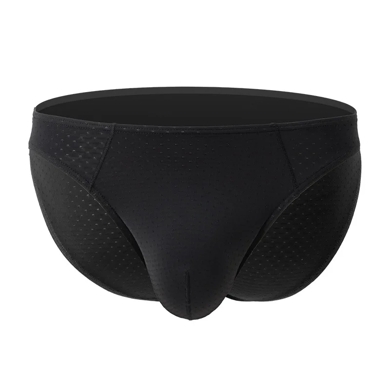 

Mens Briefs Shorts Ice Silk Mesh Underwear Cueca Solid Panites Man U Convex Pouch Low Rise Underpant Male ropa interior hombre