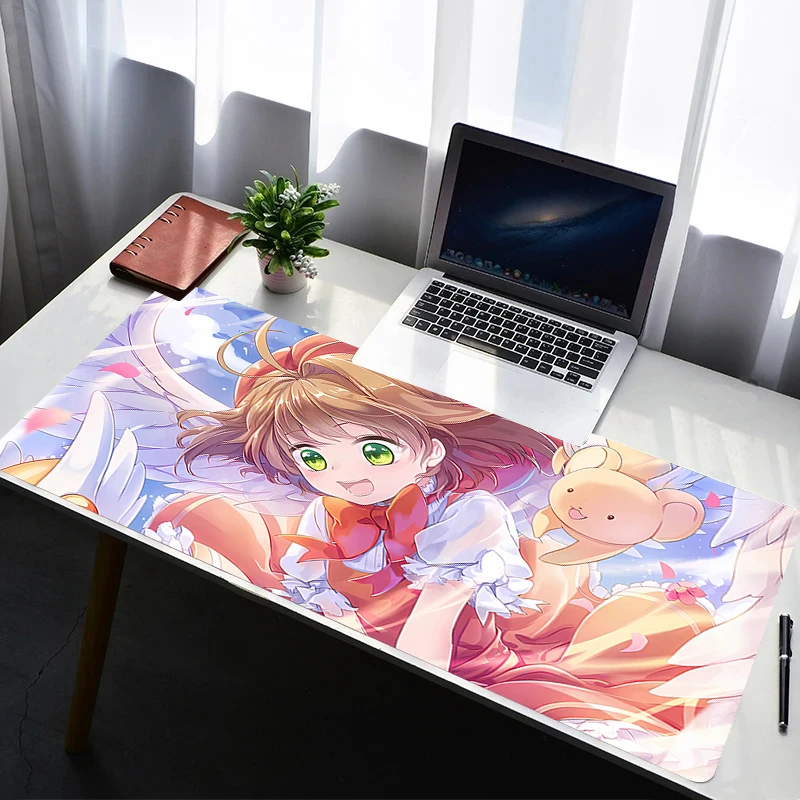 

Mouse Pad Laptop Rubber Extended Desktop Mat C-card Captor Sakura Computer Gamer HD Mousepad PC Gaming Accessories Keyboard Pad