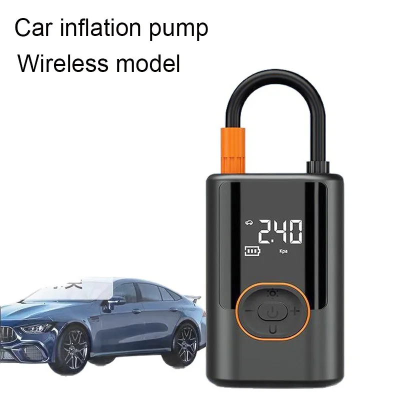 

Беспроводной автомобильный воздушный компрессор, воздушный насос, цифровой дисплей, электрический насос для накачивания шин для мотоцикла, велосипеда, автоматическая шина с подсветкой