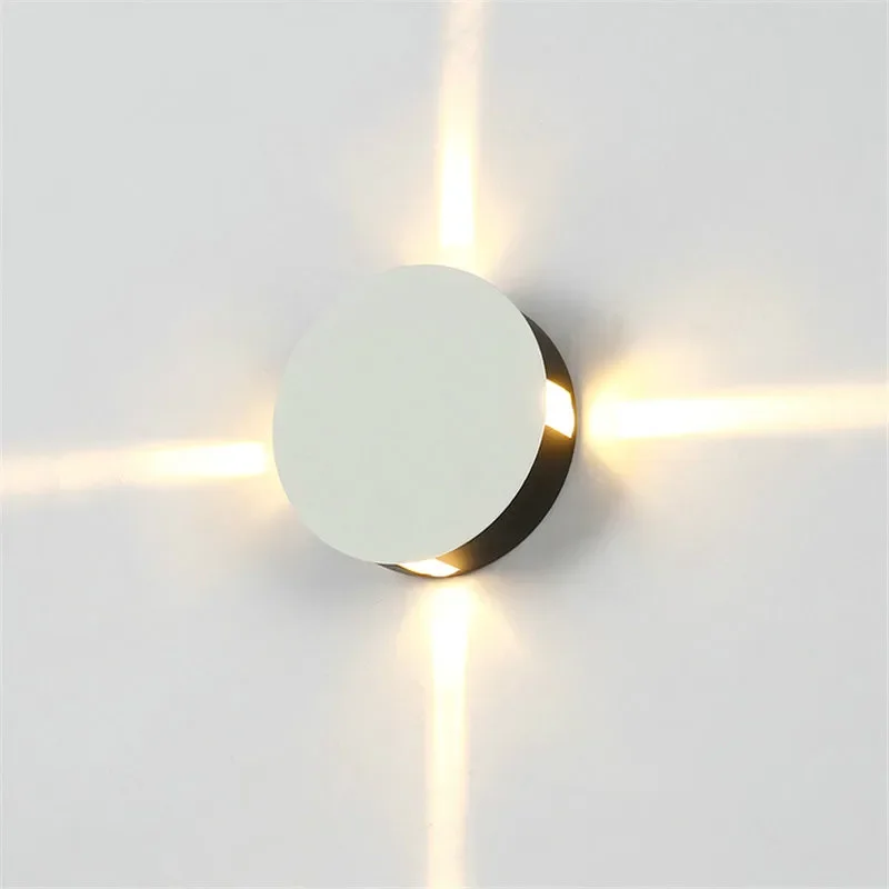 

Outdoor Waterproof LED Wall Lamp 3W/6W/9W/12W Cross light Lighting Aluminum Sconce Lamps