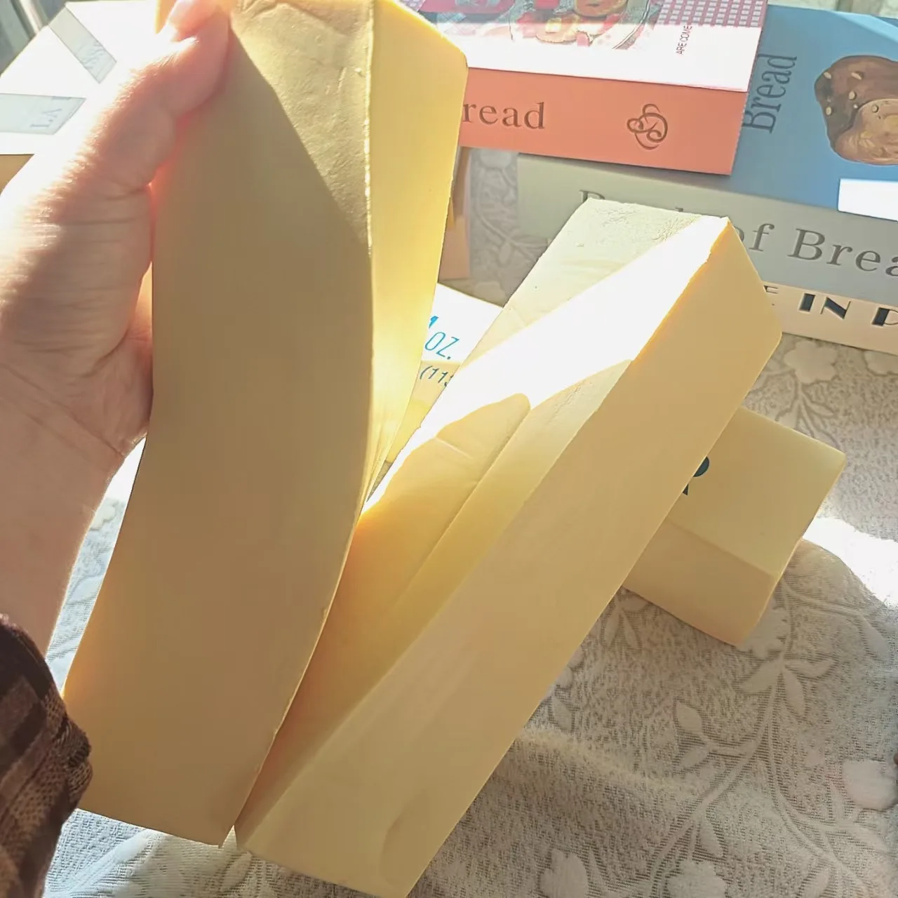 24 CM Jumbo Butter Stick Squishy Super Soft & Moist Slow Rising Squeeze Toy Stress Relief Toy for Teens