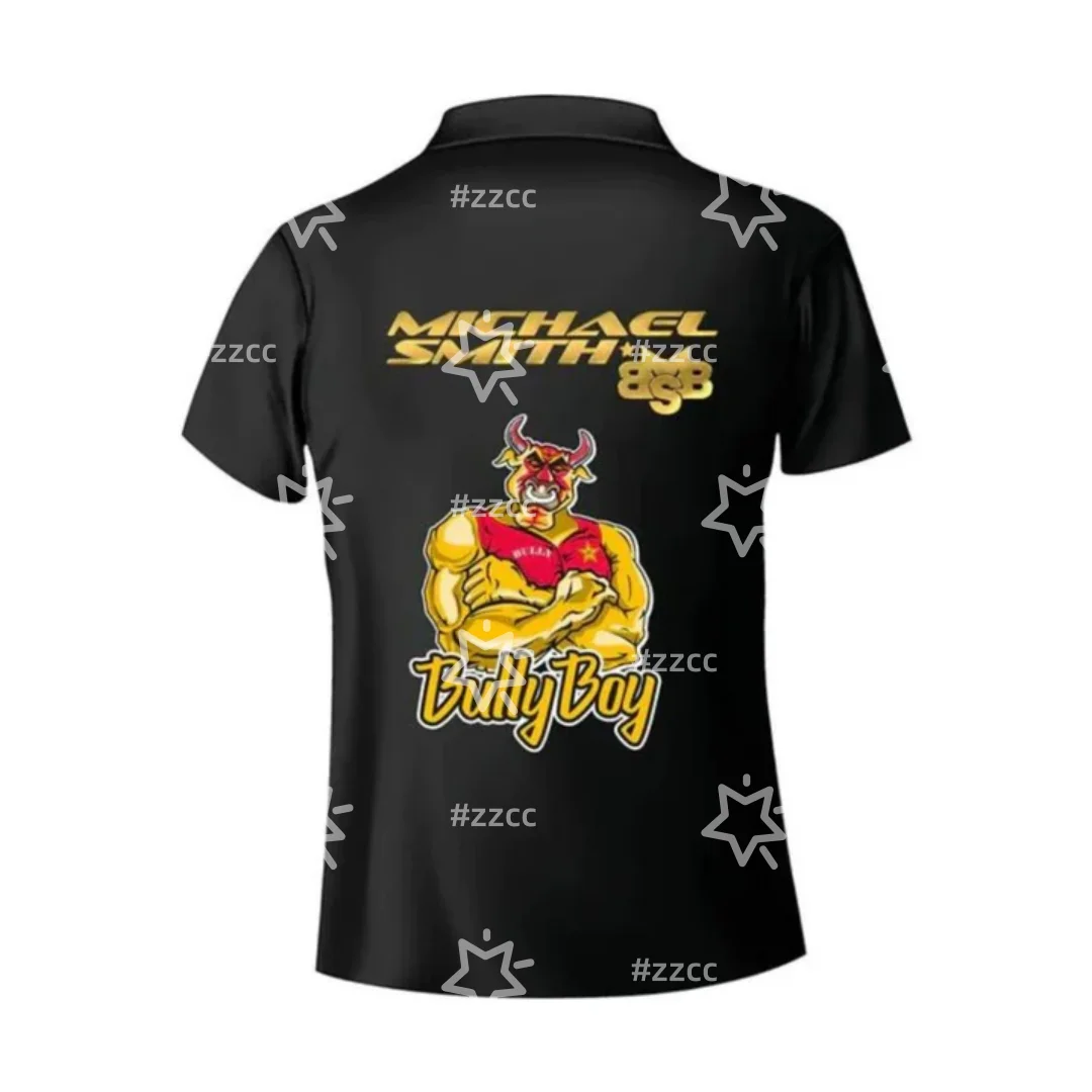 Michael Smith Dart Shirt Dart Zipper Polo Shirt Autumn Sports Dry Quickly Men's T-Shirt Children's Clothing Tee Y2k Woman
