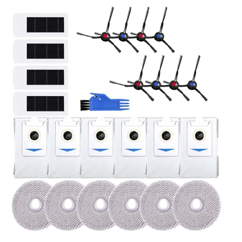 Brush Mop Cloth HEPA Filter Dust Bag Spare Parts For Ecovacs Deebot T30 / T30 Max / T30 Pro