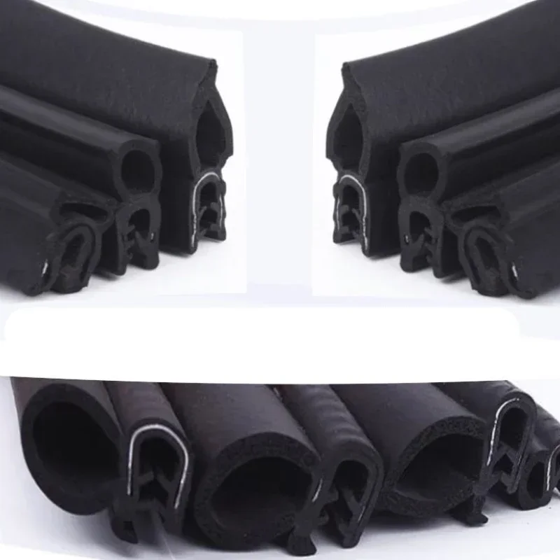 

U-образная резиновая уплотнительная лента 2 м, уплотнительная лента для дверей и шкафов автомобиля, звукоизоляционная уплотнительная лента для защиты от столкновений, 20 различных моделей