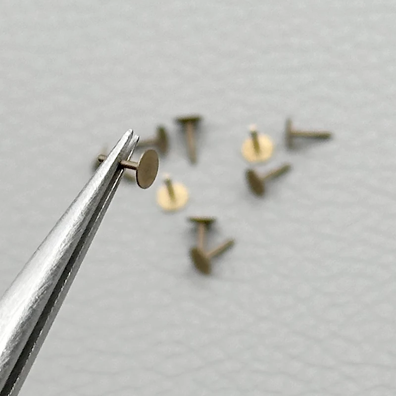 Mod Watch Dial Pin 0.6mm Diameter Copper Material Fixed Dial With Locating Foot Repair Dial Accessories Watch Repair Parts