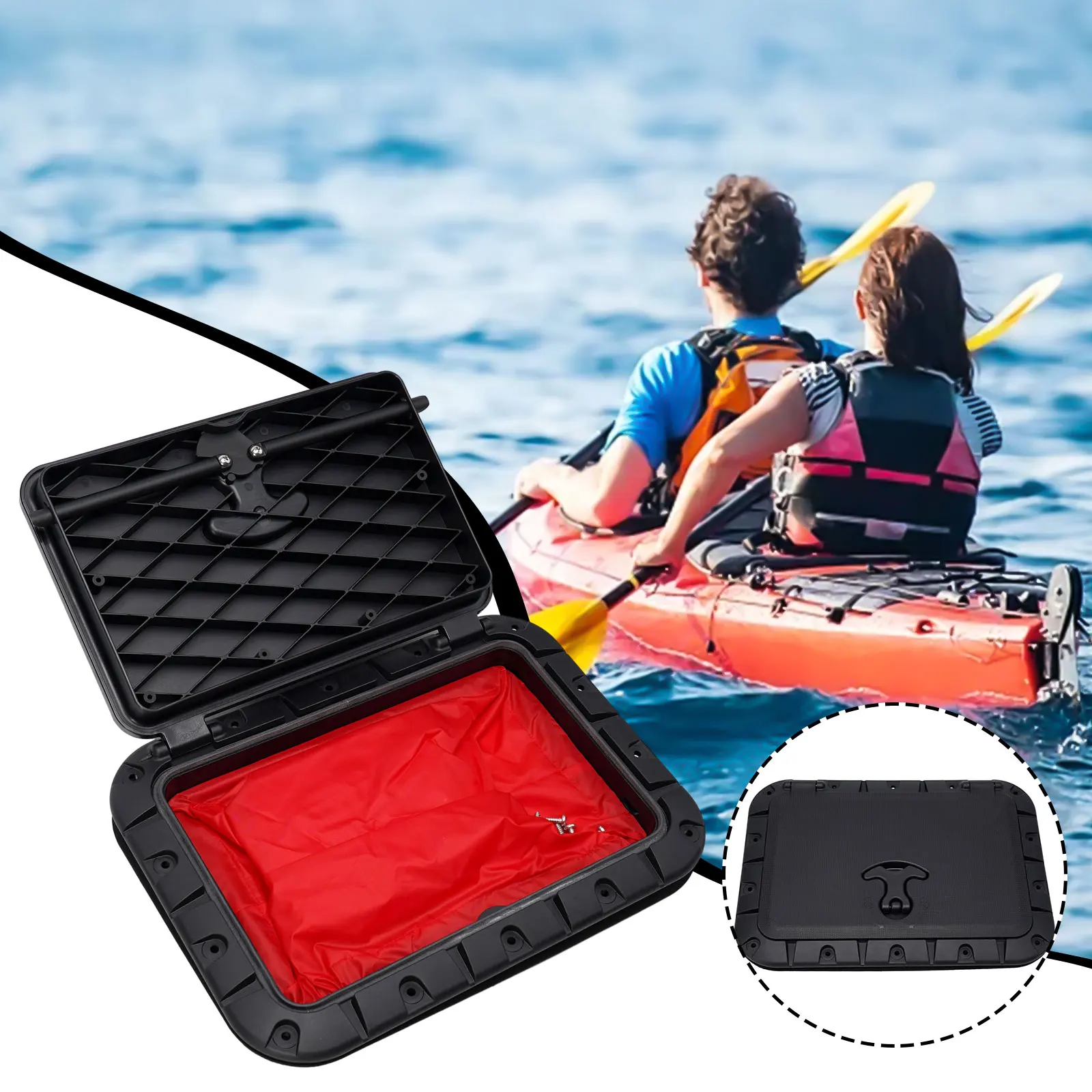 Smooth Marine Deck Boat Kayak Canoe Access Hatch Hatch Pull High Impact Lock Hatch Out Handle Hatch Plate Square