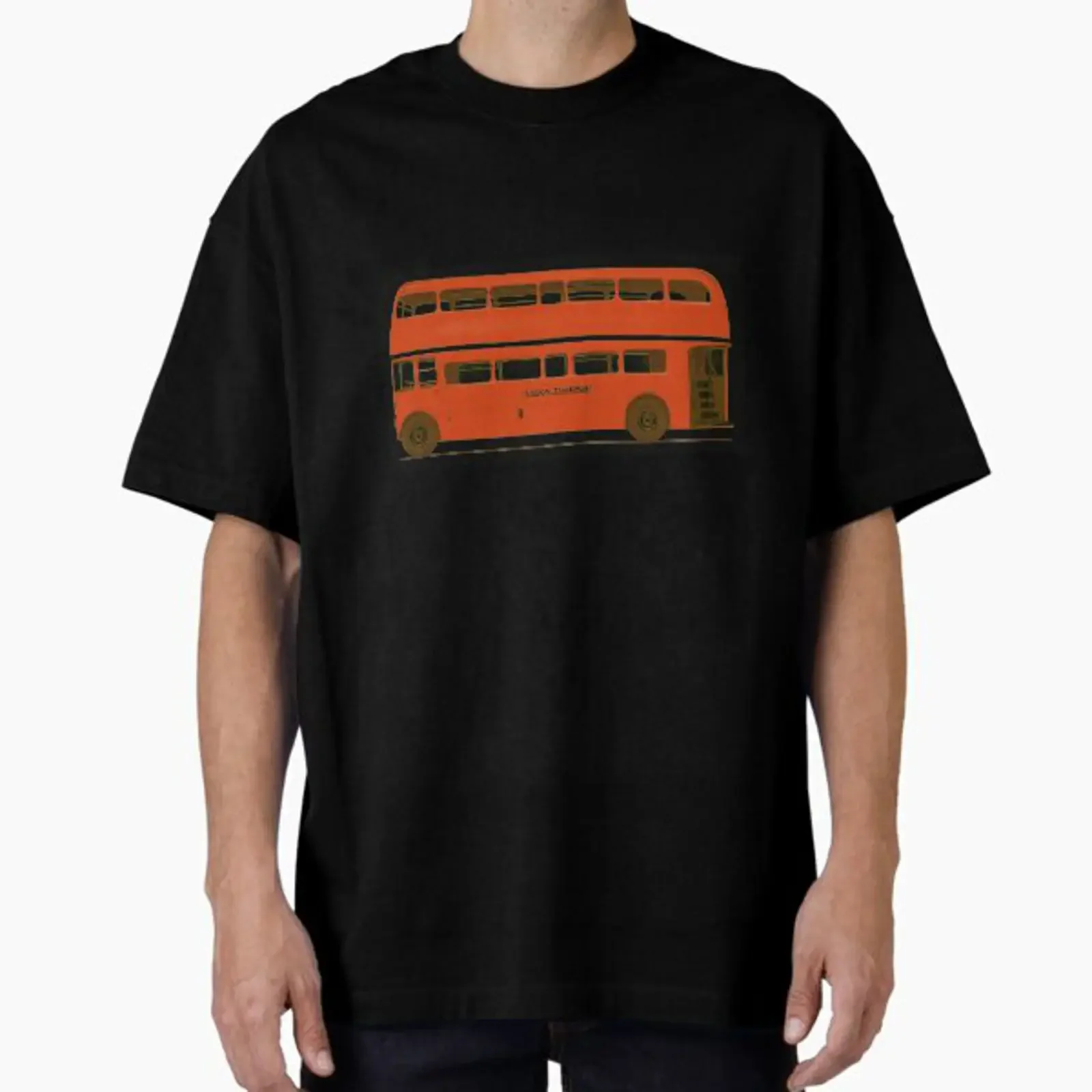 London Double Decker, entworfen und verkauft von florentbodart, Vintage Washed Streetwear-Grafik, leicht Unisex-Designerkleidung, weich.