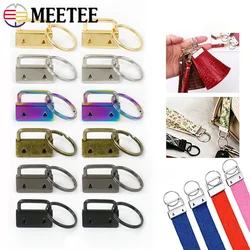 10/20Pcs 20/25/32mm Webbing Tail Clip Buckle Metal O Ring Clasp Keychain Bags Strap End Lock Stopper Buckles DIY Hardware Hook