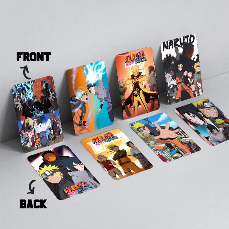 Uzumaki Naruto Card Collection Hatake Kakashi LOMO Cards Anime Peripherals Greeting Cards Bookmarks Double-sided 60 Small Cards