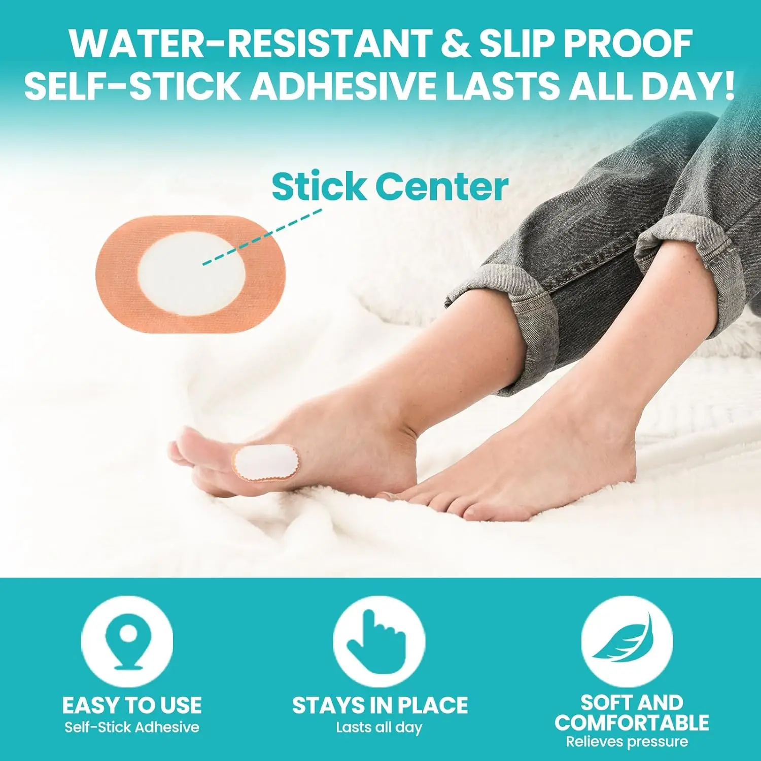 Coussinets d'oignon en mousse, 3 pièces, coussinets de callosités pour chaussures, coussinets de protection d'oignon de maïs, soulagement de la douleur, autocollant Anti-Abrasion