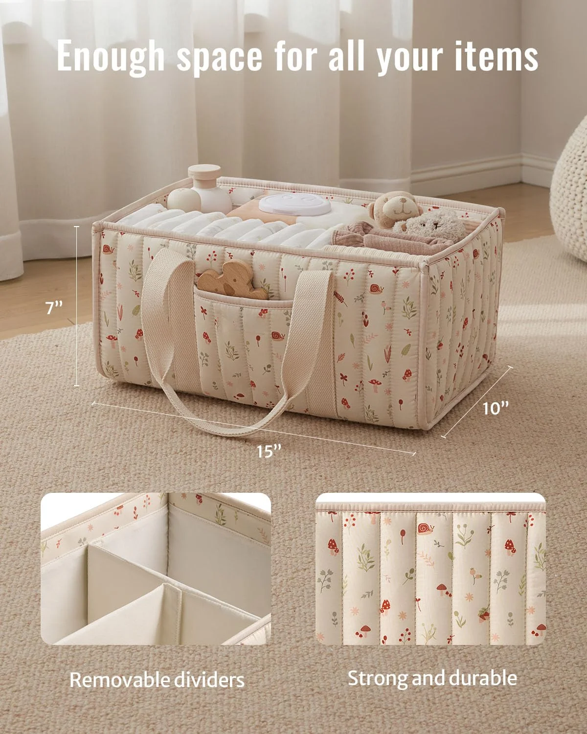 Diaper Caddy Organizer, Stylis - огляд і ціна Baby Nursery Storage