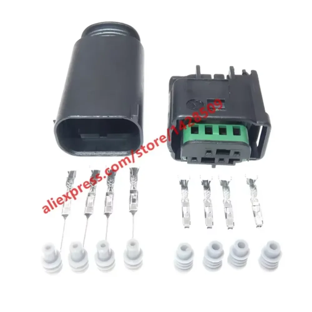 1 Set 4 Pin LPG Converter Automotive Harness Connector 1-967640-1 / 8E0 971 934 / 968399-1 Female Male For VW AUDI BMW