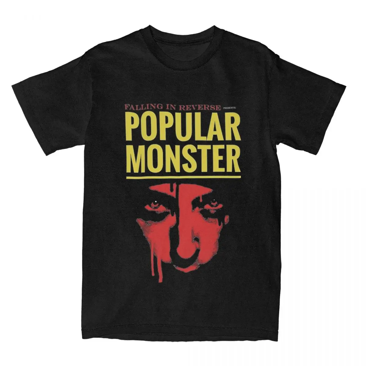 Fashion Falling In Reverse Popular Monster T Shirt Men Women's Pure Cotton rock band Tees Shirt Printed Tops