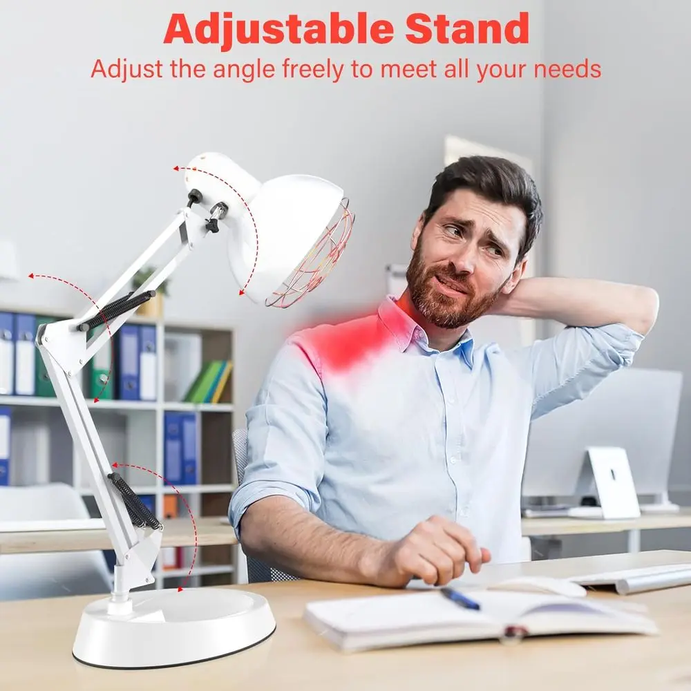 Near Inrared Lamp, Inrared Therapy Bulb Heat Lamp Red Light Therapy or Body Joint Pain and Muscle Aches Inrared Light Home Use D