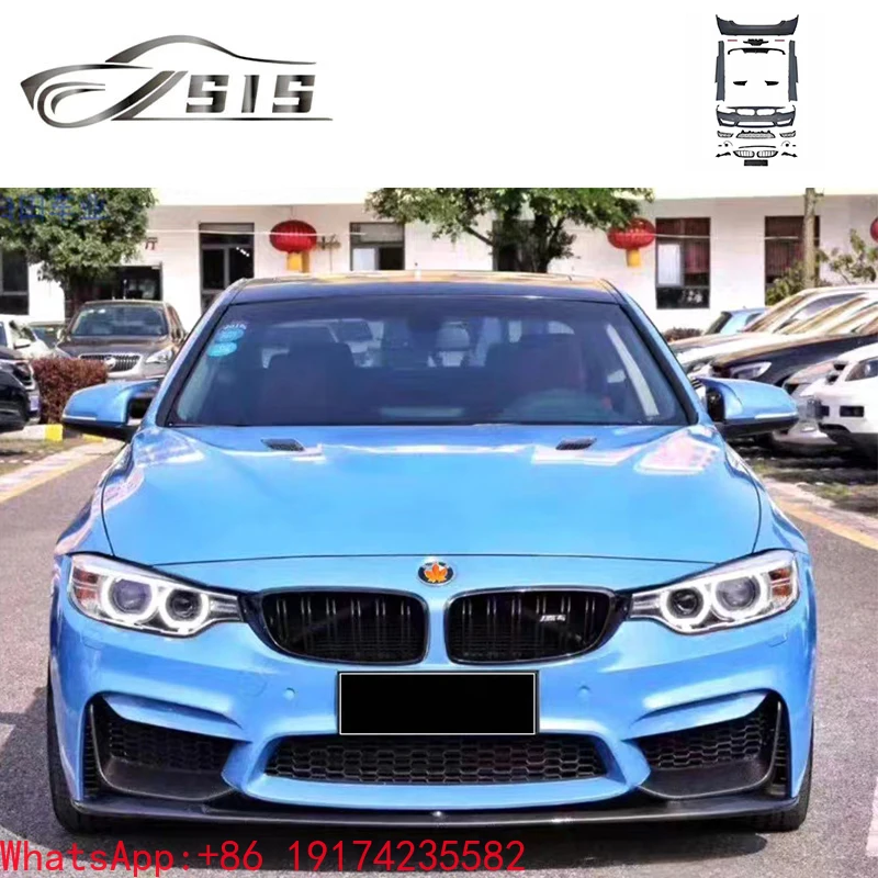 

4 Series F32 F36 M4 Bodykit for F32 420 428 Upgrade Plastic Material Body Parts Front Bumper Side Skirts Rear Bumper Car Auto