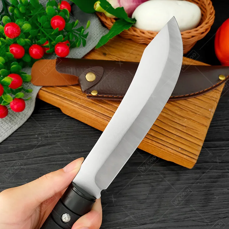 Multi-Household Boning Knife Hand Forged Stainless Steel Boning Knife Meat Cleaver Kitchen Fruit Slicing Cooking Tools BBQ