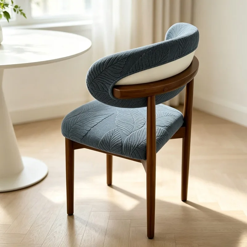 1/2/4pcs Elastic Stretch Curved Backrest Dining Chair Cover Dustproof Solid Color Chair Slipcover Split Type Washable Dust Cover